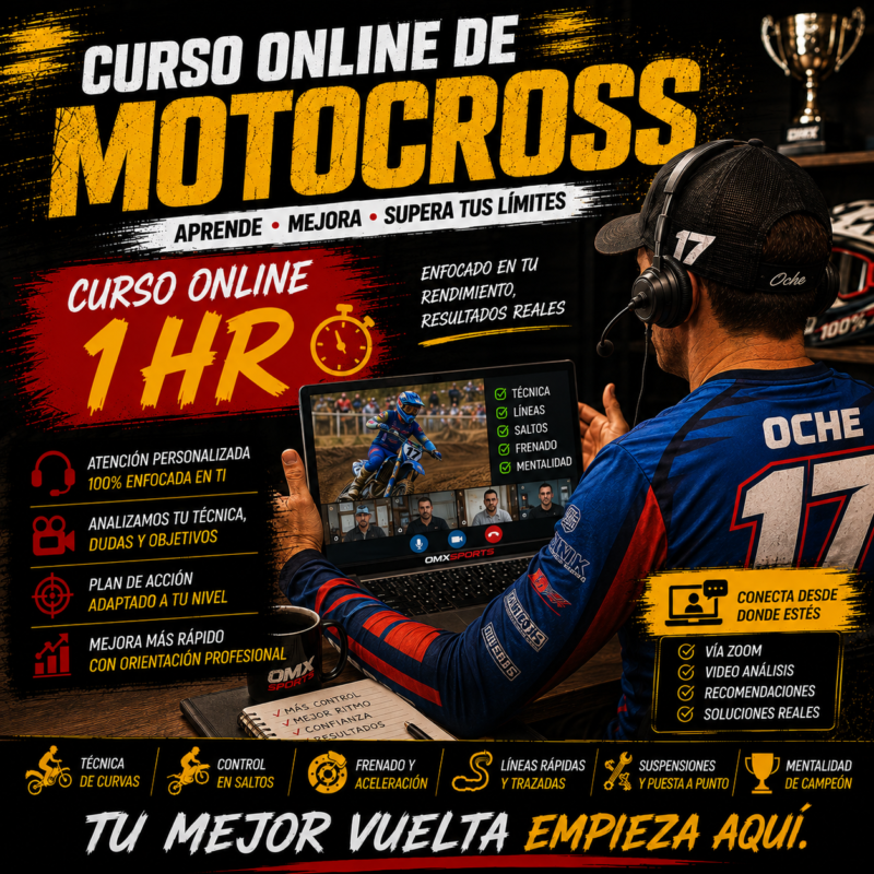 Aseosria de Motocross y/o Enduro Online 1 hora