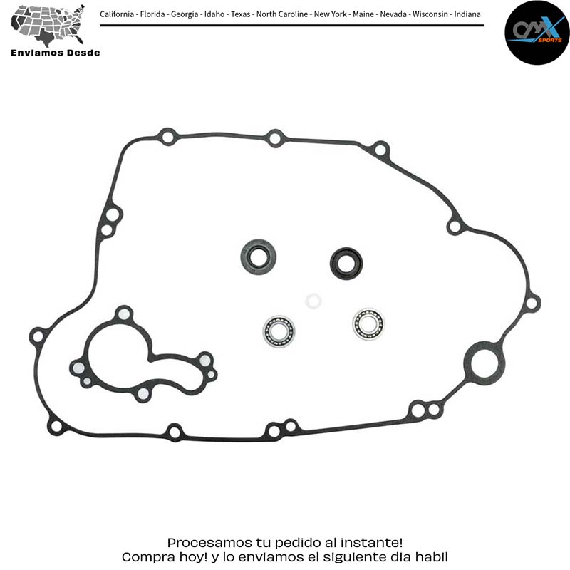 KIT DE REPARACIÓN DE BOMBA DE AGUA CON RODAMIENTOS Kawasaki KX450F 2009-2015