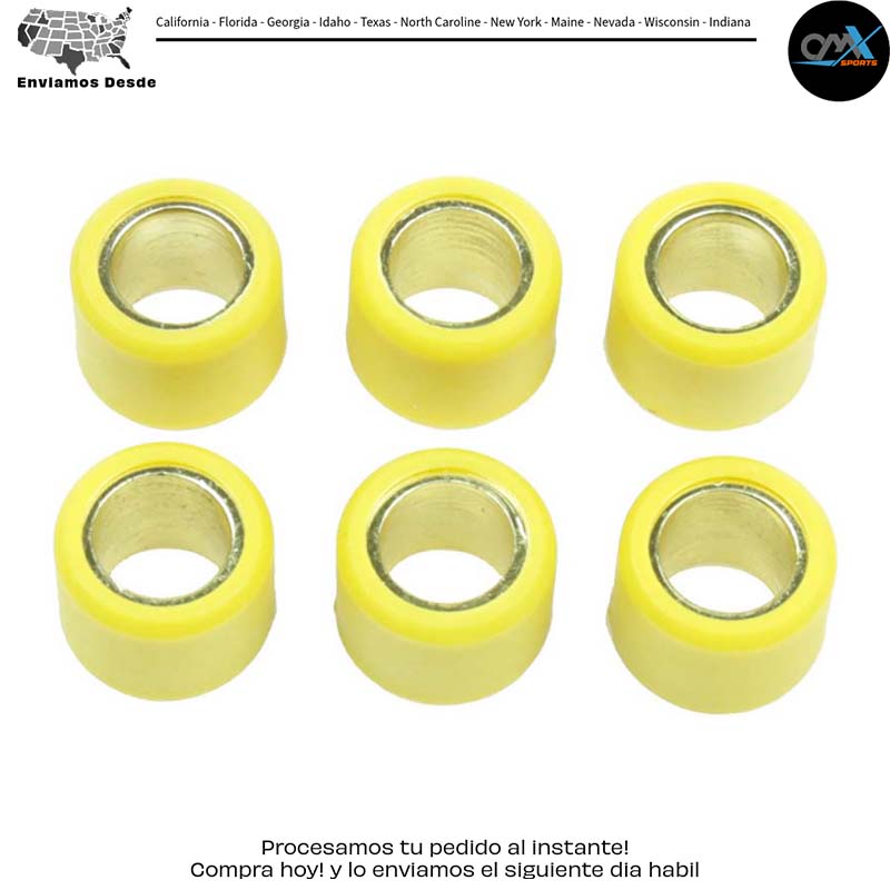 KIT DE RODILLOS DE EMBRAGUE 6 RODILLOS 15X12 7 GR