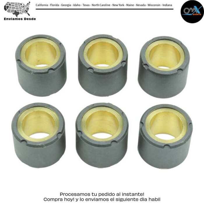 KIT DE RODILLOS DE EMBRAGUE 6 RODILLOS 20X17 8.5 GR