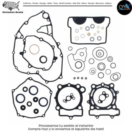 KIT DE EMPAQUES COMPLETO SIN SELLOS DE ACEITE Kawasaki KX250X KX250F 2021-2022