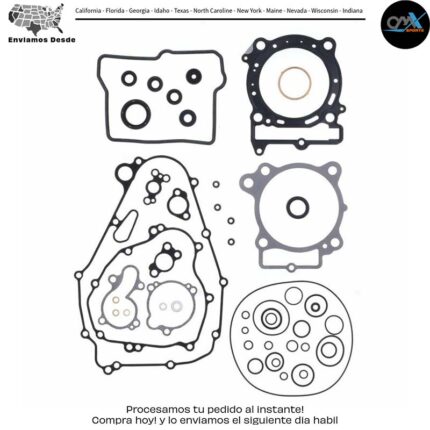 Kit completo de empaques SIN sellos de aceite Kawasaki KX450F KX450X 2021-2023