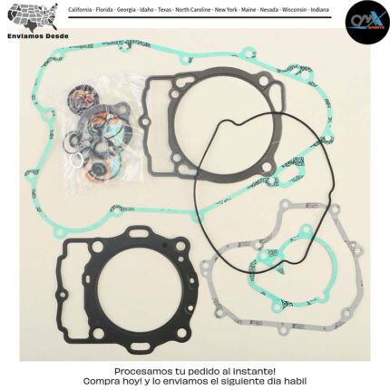 Kit completo de empaques sin empaque de tapa de válvulas KTM KTM 400 XC-W 4 tiempos 450 EXC-R 4 tiempos 450 XCF-W 530 EXC-R 4 tiempos 530 XC-W 4 tiempos 450 XC-F 2008-2011