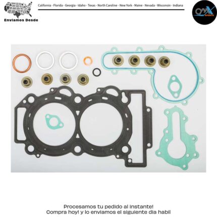 Kit completo de empaques SIN empaque de tapa de válvulas Polaris Sportsman 850 SP Scrambler 850 Sportsman X2 850 Sportsman XP 850 HO EPS Sportsman 850 HO Wv Sportsman Touring 850 EPS Sportsman XP 850 Sportsman XP 850 EPS 2009-2018 Polaris Sportsman 850 SP Scrambler 850