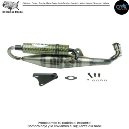 Tubo de escape de carrera Hyper para Yamaha YW50 Zuma YJ50 Vino CW50 Zuma II 1998-2005