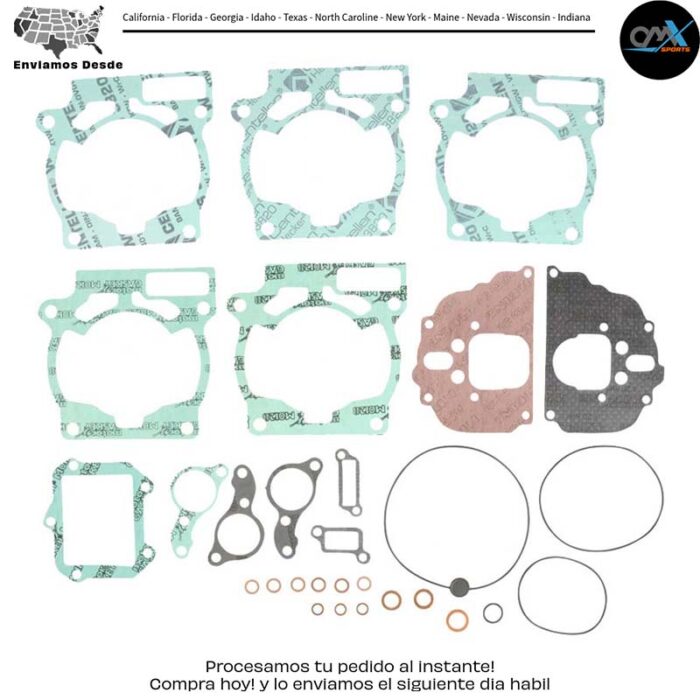 KIT DE EMPAQUES SUPERIORES SIN EMPAQUE DE VÁLVULA HUSQ/KTM Husqvarna KTM TC 125 125 Exc 125 SX 2002-2015 Husqvarna KTM TC 125 125 Exc 125 SX 2002-2015