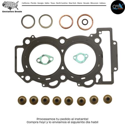KIT DE EMPAQUES SUPERIORES SIN EMPAQUE DE TAPA DE VÁLVULAS Polaris Sportsman 850 SP Scrambler 850 Sportsman X2 850 Sportsman XP 850 H.O. EPS Sportsman 850 H.O. Wv Sportsman Touring 850 EPS Sportsman XP 850 Sportsman XP 850 EPS Sportsman XP 850 HO EPS Sportsman 850 HO Wv 2009-2018 MPN: P400427620017