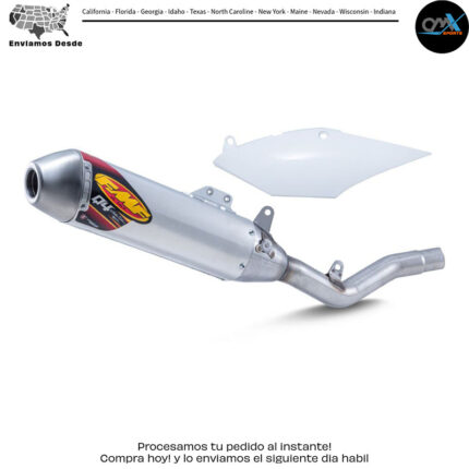 Q4 HEX S/A SINGLE MFLRL W/SIDE PANEL Honda CRF450R 2017-2020