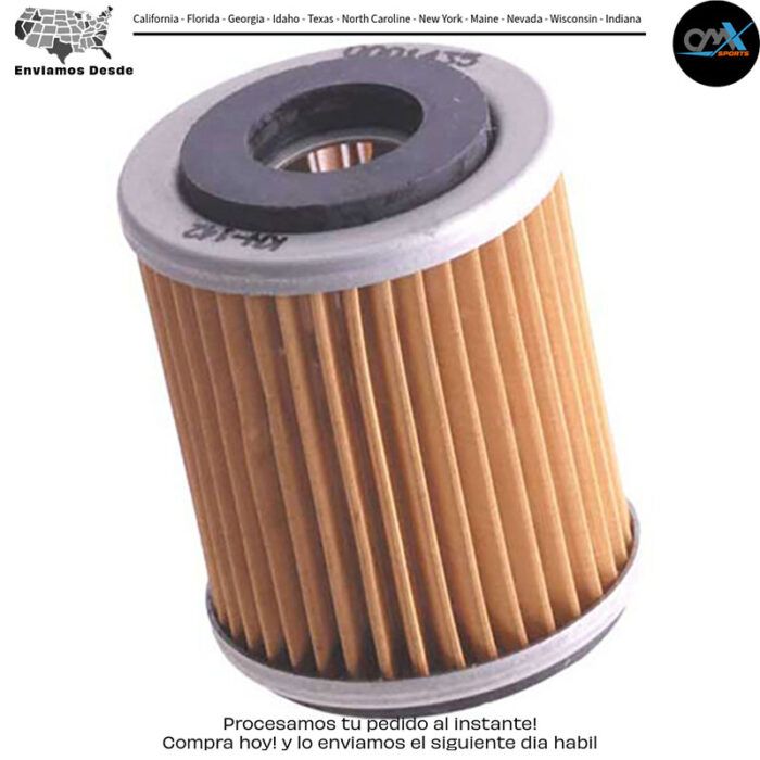 FILTRO DE ACEITE Yamaha TM WR426F YZ426F WR400F YZ400F YFM400FB Big Bear 4WD [SRA] YFM400FA Kodiak 4WD [SRA] YFM350FX Wolverine 4WD [SRA] YFM350X Warrior YFM400 Big Bear 2WD [SRA] YFM350FW Big Bear 4WD [SRA] YFM350R Raptor YFM350U Big Bear 2WD [SRA] YFM350ER Moto-4 YFP350 Terra Pro YFM400FBI Big Bear 4WD [IRS] YZ250F WR250F TT-R250 SMX 450F SMX 660F 1987-2013
