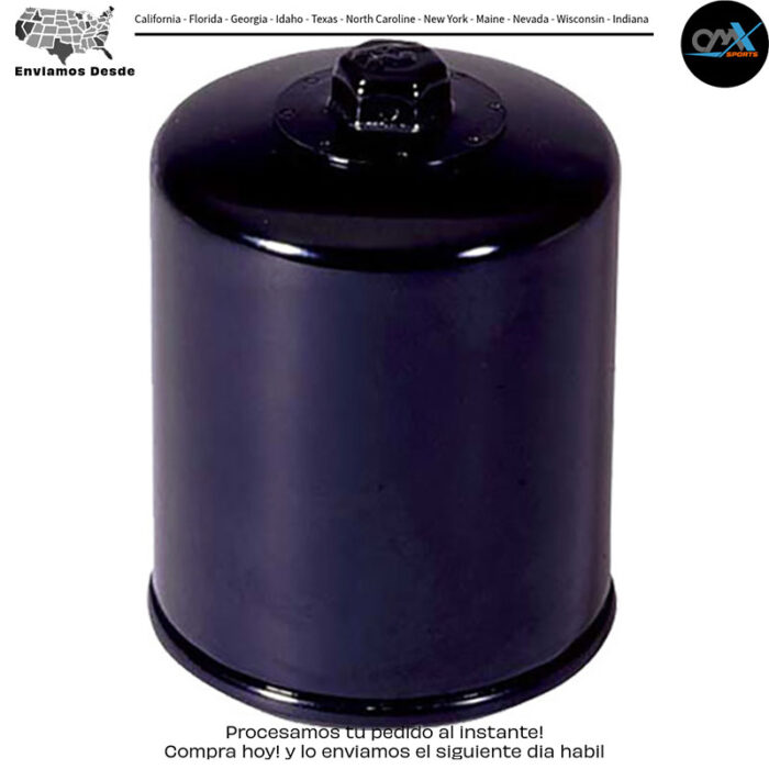 FILTRO DE ACEITE NEGRO Harley-Davidson Buell Harley Davidson FLRT Freewheeler FLHTCUL Electra Glide Ultra Classic Low FLHTKL Electra Glide Ultra Limited Low FLTRXS Road Glide Special FLSS Softail Slim S FLSTFS Softail Fat Boy S FLD Dyna Switchback