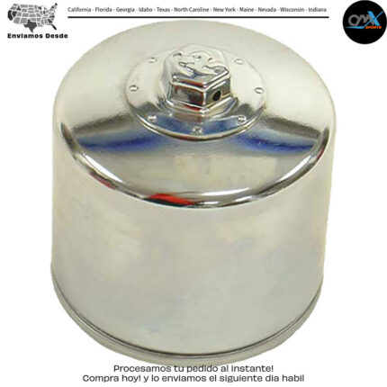 FILTRO DE ACEITE CROMADO Harley-Davidson Harley Davidson FLHTC Electra Glide Classic FXE Super Glide FXEF Fat Bob FXWG Wide Glide XLH1000 Sportster 1000 XLS1000 1000 Roadster XLX1000 Sportster Sixty One 1000 FLH Electra Glide FLHS Electra Glide Sp