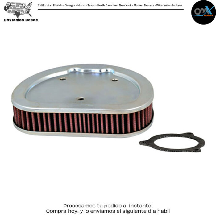 FILTRO DE AIRE DE REEMPLAZO HD-1508 Harley-Davidson Harley Davidson FLHR Road King FLHTC Electra Glide Classic FLHTCU Electra Glide Ultra Classic FLHTCUSE CVO Electra Glide Ultra Classic FLHTCUTG Tri Glide Ultra Classic FLHTK Electra Glide Ultra