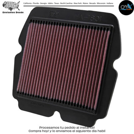 FILTRO DE AIRE Honda GL1800B F6B GL1800C Valkyrie GL1800A Valkyrie ABS GL1800B2 F6B Deluxe GL1800HPNM Gold Wing Audio/Comfort/Navi/XM GL1800HPNMA Gold Wing Audio/Comfort/Navi/XM/ABS GL1800 Gold Wing Airbag GL1800HP Gold Wing Audio/Comfort GL1800HPN Gold Wing Audio/Comfort/Navi GL1800HPNA Gold Wing Audio/Comfort/Navi/ABS GL1800P GOLD WING PREMIUM AUDIO GL1800 GOLD WING GL1800A GOLD WING ABS 2001-2017