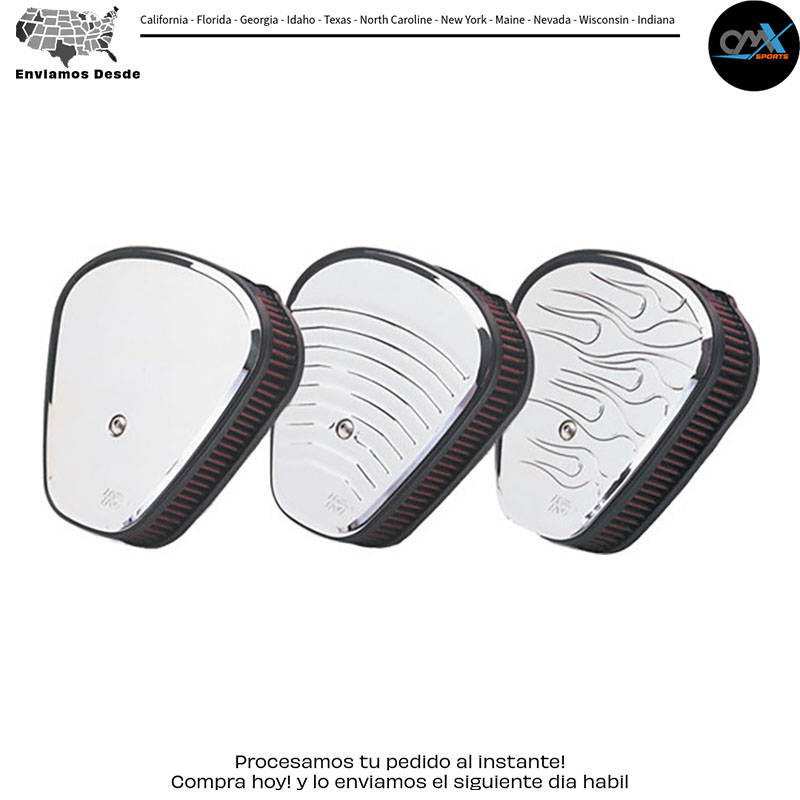 FILTRO DE AIRE PARA CRUCERO MÉTRICO Yamaha XV17AT Road Star Silverado XV17A Road Star XV17PC Road Star Warrior XV17PCM Road Star Midnight Warrior XV17AM Road Star Midnight XV17ATM Road Star Midnight Silverado XV16A Road Star XV16AS Road Star Midnight XV16AT Road Star Silverado 1999-2007