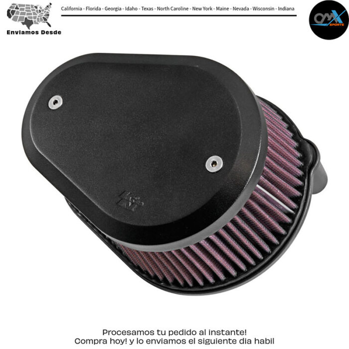 TOMA DE AIRE DE METAL PARA CALLE CON CAPACIDAD LG ACABADO NEGRO Harley Davidson FLRT Freewheeler FLHTCUL Electra Glide Ultra Classic Low FLHTKL Electra Glide Ultra Limited Low FLTRXS Road Glide Special FLSS Softail Slim S FLHR Road King FLHTC Electra Glide Classic