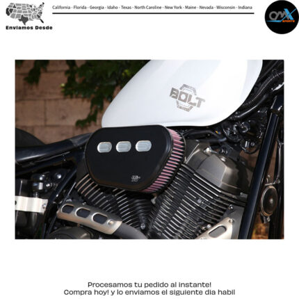 FILTRO DE AIRE PARA CRUCERO MÉTRICO NEGRO Yamaha XVS95CR Bolt C Spec XVS95C Bolt XVS95C Bolt R Spec 2014-2022 Yamaha XVS95CR Bolt C Spec XVS95C Bolt XVS95C Bolt R Spec 2014-2022 Yamaha XVS95CR Bolt C Spec 2015-2016 Yamaha XVS95C Bolt 2014-2021 Yamaha XVS95CR Bolt C Spec XVS95C Bolt XVS95C Bolt R Spec 2014-2022