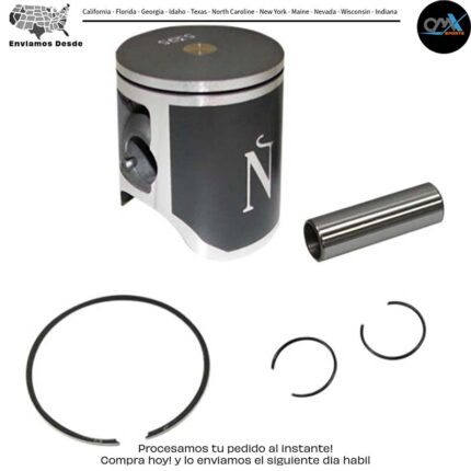 PISTON KIT FLAT TOP 53.94/STD 8.8:1 GAS/ Gas-Gas Honda MC 125 CR125R 1992-2009