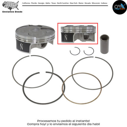 PISTON KIT FORGED 76.97/+0.01 13.4:1  Suzuki RM-Z250 2010-2021