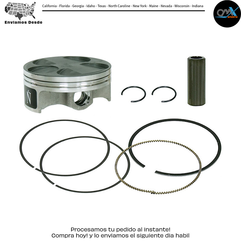 PISTON KIT HC FORGED 76.94/STD 13.5:1 GAS/ Gas-Gas EC 250F 2010-2015 Yamaha YZ250F 2005-2013 Yamaha WR250F 2005-2013