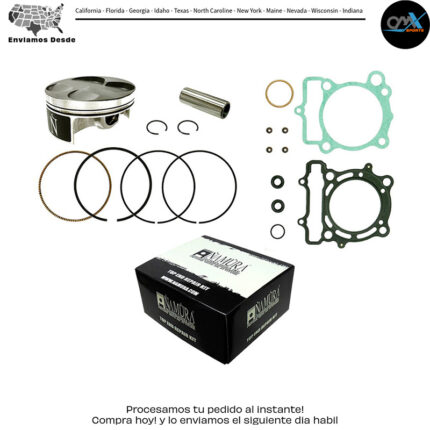 Top End & Piston FRGD CHRM COMP CYL 76.95/STD 11:1 /SUZ Kawasaki Suzuki KX250F RM-Z250 2004-2006