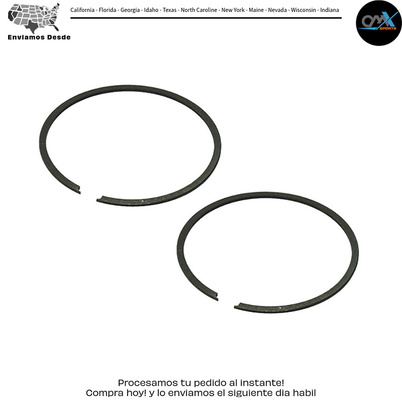 PISTON RINGS 44.45MM /SUZ FOR NAMURA PISTONS ONLY Kawasaki KX65 2000-2021 Suzuki RM65 2003-2005