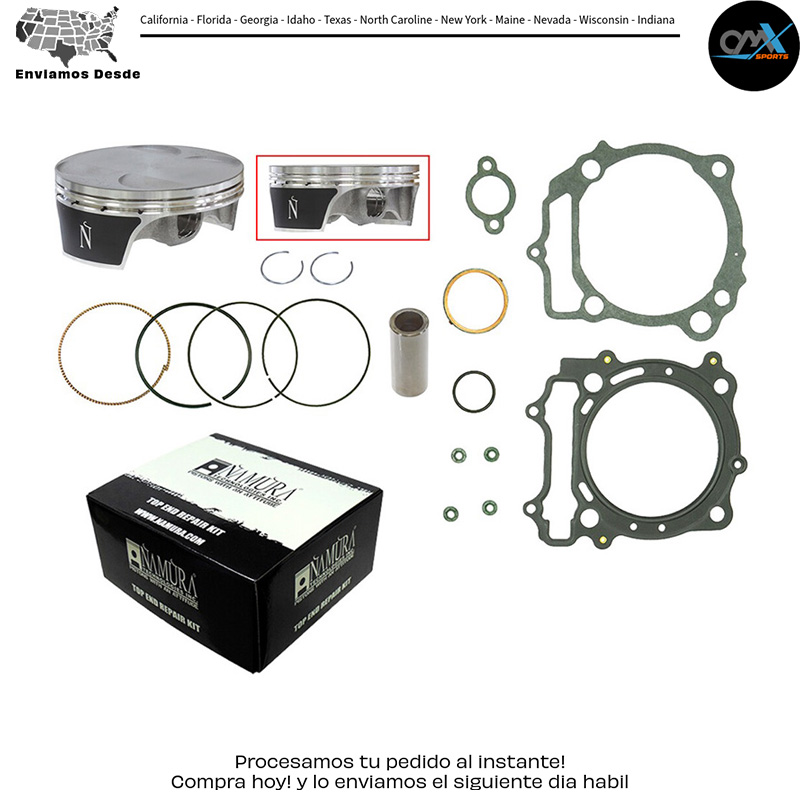 Top End & Piston FORGED 95.97/+0.01 11:1 Suzuki RM-Z450 2013-2021