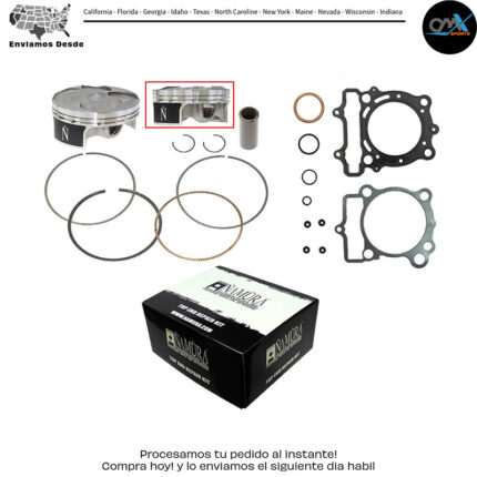 Top End & Piston FORGED 76.97/+0.01 11:1  Suzuki RM-Z250 2010-2018