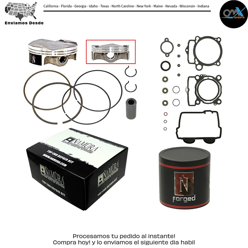 Top End & Piston FORGED NIKASIL CYL 77.97/+0.01 11:1 HUS/HUSQ/KTM Husqvarna FC 250 2014-2015 KTM 250 SX-F 2013-2015 KTM 250 XC-F 2013-2015