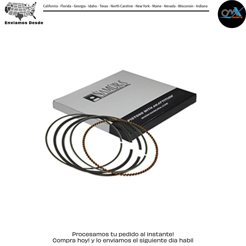 PISTON RINGS 75.45MM FOR NAMURA PISTONS ONLY Kawasaki KLR250 KL250 1987-2005