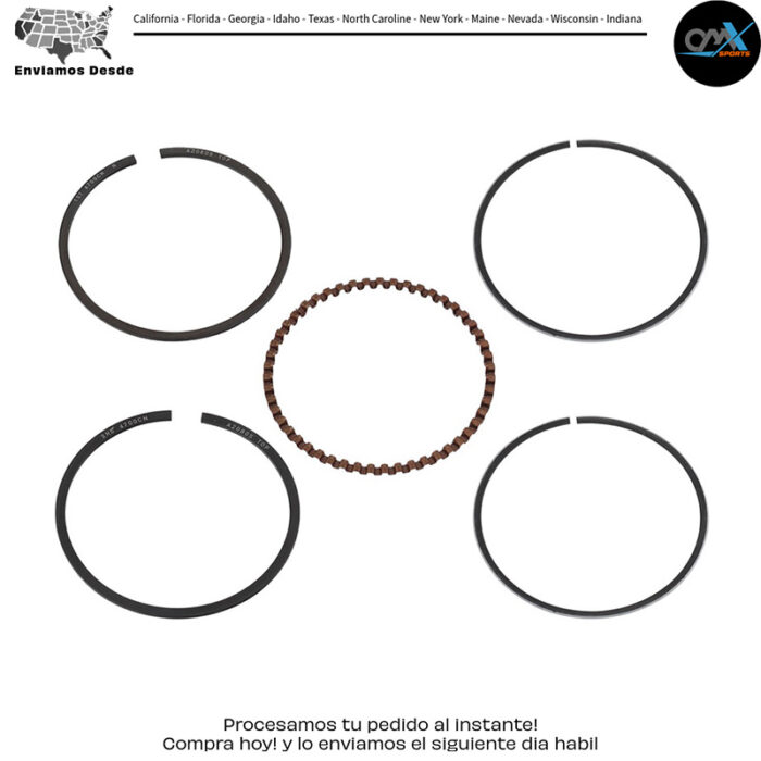 PISTON RINGS 48.47MM  FOR NAMURA PISTONS ONLY Kawasaki KFX 90 2007-2024