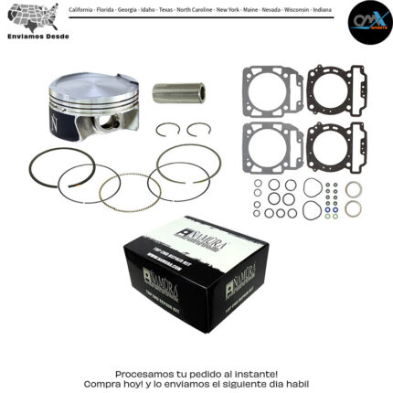 Top End & Piston TWIN CYLINDER 90.96/STD CAN
