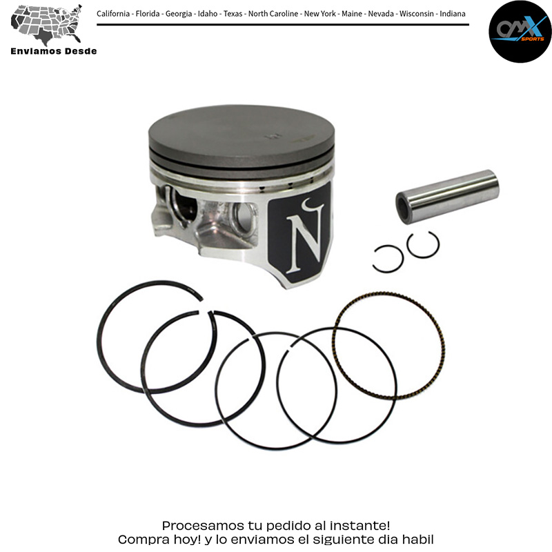 PISTON KIT 74.45/+0.50 Honda TRX300 Fourtrax TRX300FW Fourtrax 4X4 1988-2000