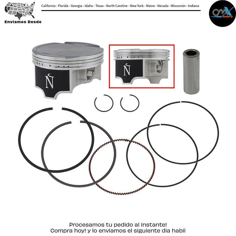 PISTON KIT 92/STD/ Honda SXS10M3 Pioneer 1000 SXS10M3L Pioneer 1000 LE SXS10M3P Pioneer 1000 EPS SXS10M3D Pioneer 1000 Deluxe SXS10M3DT Pioneer 1000 Trail 2016-2023