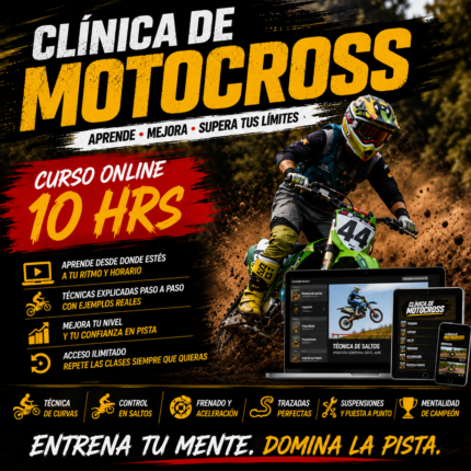 Clase de Motocros y/o Enduro Online 10 horas