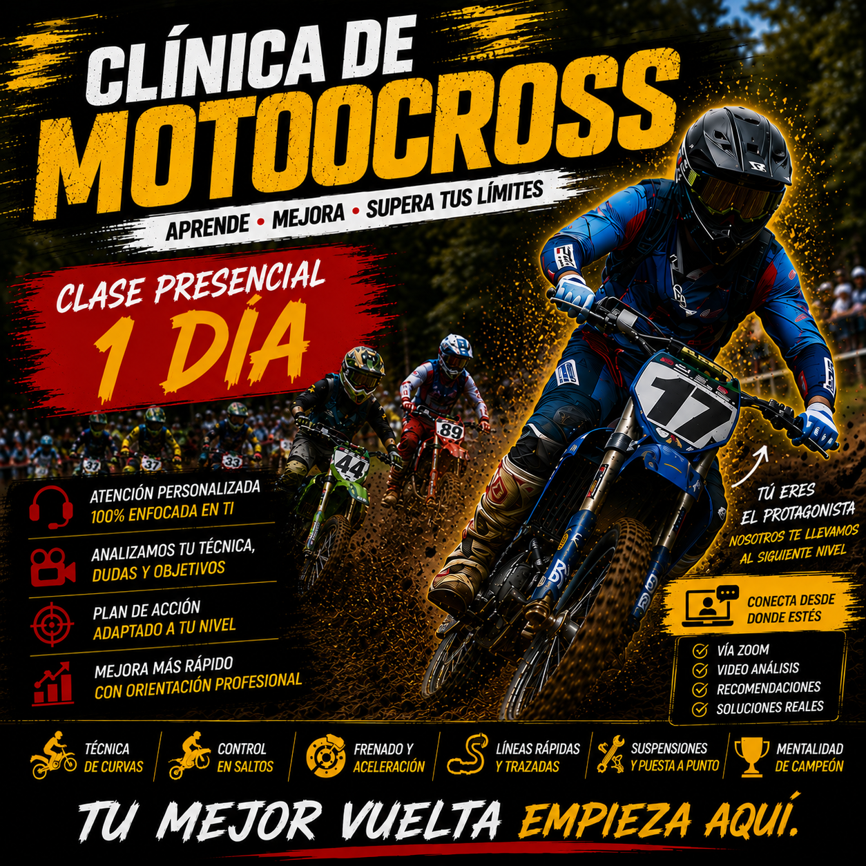 Clases de Motocross Full Day (1 dia)
