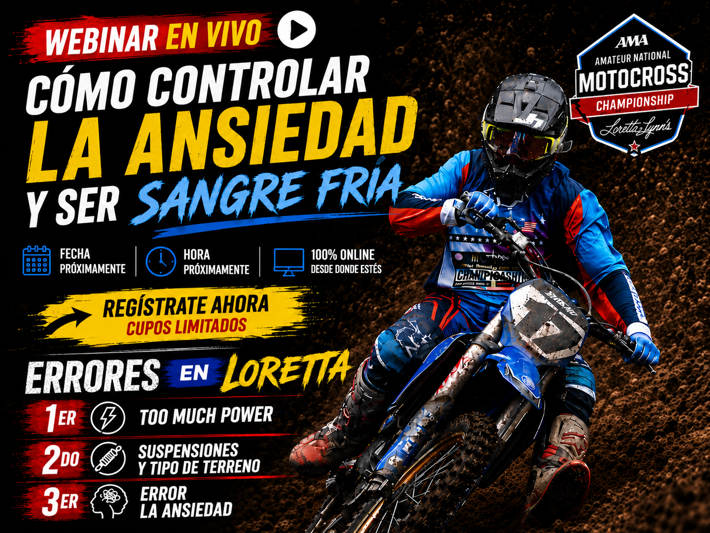 Webinar, la ansiedad en el motocross